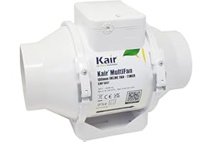 Kair MultiFan In Line Fan 100mm with Timer