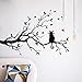 Price comparison product image erthome Cat On Long Tree Branch Wall Sticker Animals Cats Art Decal Kids Room Decor Art Vinyl Mural