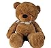 Produktbild Joyfay Marke großer Teddybär Riesiger Plüsch bär Kuschelig Stofftier sich Weiche Waschbar Plüschtiere Geschenk Für Kinder Alters Für Geburtstag Hochzeit Valentinstag Weihnachten Riesen Teddybären xxl Riesen Teddy (160 cm, Dunkelbraun)