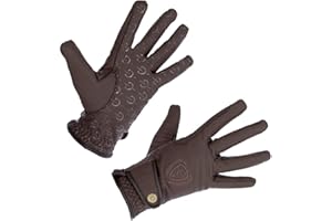 Kerbl - Guantes de equitación de Invierno Mora, Color Negro