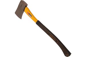 Home It® yxa 1 000 g – yxa med glashandtag och halkfritt handtag – 60 cm längd – perfekt för trädgårdsarbete och träbearbetning