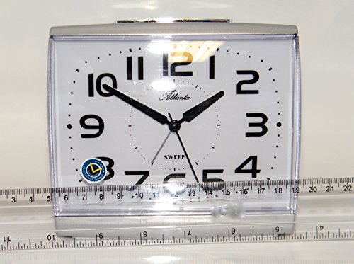 Atlanta XXL Großer Wecker Automatisches Nachtlicht Snooze Quarz Analog – 1919-19 - 4