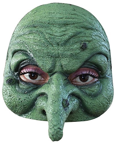 Générique mahal671 – Halbmaske Latex Erwachsene Hexe grün – Einheitsgröße