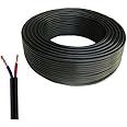 Lapras [ LIMITED 15 YEARS WARRANTY ] Double Layer Flat 2 core Copper Wires Cable 1mm for Domestic and Industrial Electric Connections up to 1500 watts (Colour May Vary) 5 Feet