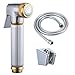 KES LP904 Toilet Hand Held BRASS Bidet Shattaf Cloth Diaper Sprayer with 59-inch Extra Long Hose and Bracket Holder, Chrome