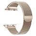Produktbild Tervoka für Apple Watch Armband 42mm(44mm Series 4), Milanese Schlaufe Edelstahl Smart Watch Armbänder mit einzigartiger Magnetverriegelung für Apple Watch Armband 42mm 44mm Series 4/3/2/1, Gold