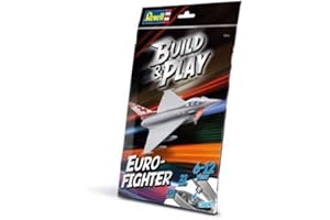 Revell Build & Play 06452 Avion à Construire Eurofighter Typhoon, Échelle 1/100