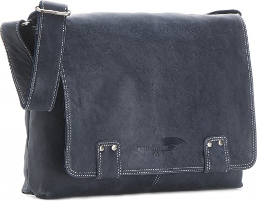 Leder Umh  ngetasche Herren Damen Messenger Bag Leder DIN A4 Ledertasche schwarz braun cognac grau blau 36 x 30 x 8 cm von REBELS   LEGENDS