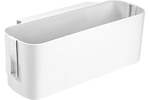 JEESBLSY Cestino Portaoggetti da Appendere, Scatola di Stoccaggio con Ganci per Letto Pensile in Plastica, Cesto Multifunzione Organizer Sospeso Comodino per Casa Ufficio Scuola Dormitorio