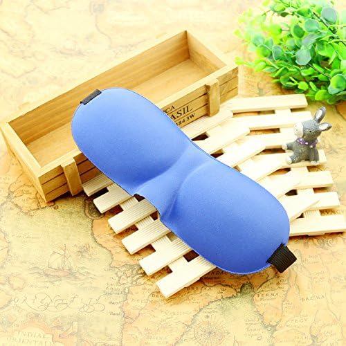 JZC Eye Mask / Sleep Mask for Men &amp; Women - Bedtime Bliss Luxury Patented Contoured &amp; Comfortable Sleep Mask (Blue)