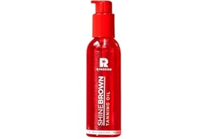 BYROKKO Shine Brown Huile d'accélérateur de bronzage pour le bronzage turbo, fonctionne au soleil et au solarium, 145 ml, huile de bronzage la plus rapide et la plus efficace