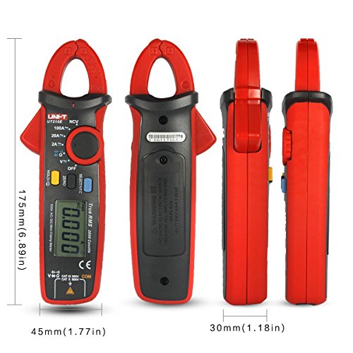 UNI-T UT210E Handheld RMS AC/DC Mini Digital Clamp Meter Resistance Capacitance Tester - 9