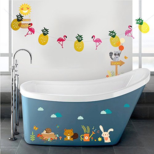 Amazingdeal365 5 PCS Tropische Ananas+4PCS Flamingo+Seillänge für Geburtstags KinderParty Dekoration