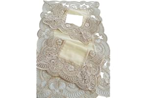 EURORICAMI VITERBO Set trittico Completo Centri 3 Pezzi Puro Lino Piccolo