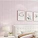 Produktbild Modernes minimalistisches nichtgewebtes selbstklebendes Tapete 3D stereo striped Schlafzimmer Wohnzimmer Fernsehhintergrundtapete einfarbig 9.84 * 1.73ft (Color : Light pink)
