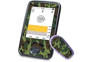 Diasticker® | Dexcom G6 Sticker (Receiver + Transmitter) - autocollant en vinyl pour lecteur et capteur, stickers, sensor, reader - Camouflage