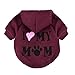 Produktbild Hawkimin Kleiner Hund Kleidung, Mode Rundhalsausschnitt Kostüm Welpen Nette Baumwollmischung T-Shirt Süß Zeichen Kapuzenpullover