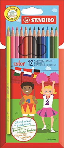 Stabilo Buntstift (mit 12 verschiedenen Farben) 12er Pack