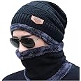 TYROCX Winter Cap for Men & Women - Wool Beanie Cap with Neck Muffler - Multicolour
