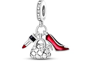 Jokmeo Ciondolo charm in argento 925 puro, compatibile con bracciali e collari della marca Pandora e di stile europeo. Adatto a donne e ragazze.Y1