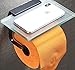 Produktbild Amgend Glas Schwarz Handy Papierrollenregal Regal Bad Küche Bad Raum Aluminium WC Wc Halter Lagerung Blackroll