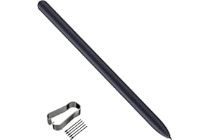 ANGLEPINGPING S Pen for Samsung Galaxy Tab S7 Plus / FE SM-T875 SM-T876 Touch Stylus Pen Replacement (No Bluetooth) + Tips/Nibs, Mystic Black