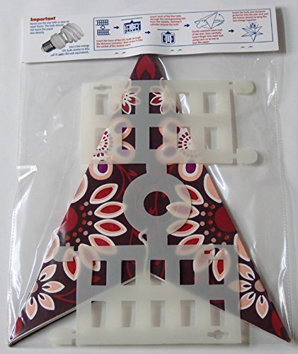 Weihnachtsstern / Papierstern Lampenschirme mit funkelnden dekorativen Designs in Handarbeit SPICA – Braun - 6
