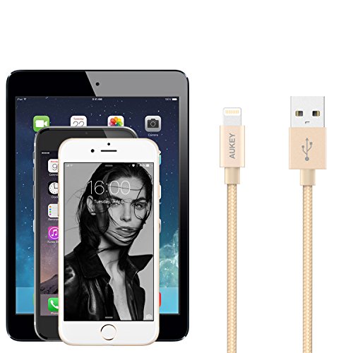 Aukey Apple MFi certificado CB-D16 Cable USB 8 Pin 1 2 m para iPhone 6 6s 6Plus 5S 5 5C iPod Touch 5 iPad Air iPad mini iPad 4 iPod nano7 Dorado reviews Aukey Apple MFi certificado CB-D16 Cable USB 8 Pin 1 2 m para iPhone 6 6s 6Plus 5S 5 5C iPod Touch 5 iPad Air iPad mini iPad 4 iPod nano7 Dorado