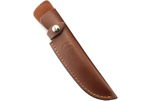 TataEDC Étui à Couteaux en Cuir avec Passant de Ceinture pour Couteaux de Chasse,Couteau Gaine Étui en Cuir pour Couteaux À Lame Fixe, Les Loisirs et la Cuisine