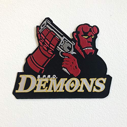 Hellboy Demons b.p.r.d hockey giocatori grande Jacket Sew on patch ricamato