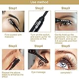 Thermo Wimpernformer, Schönheit elektrisch beheizt Wimpernzange, Mini Portable Electric Heated Eyelash Curler, Beauty Tool Eye Lashes Pen Style Tools für wunderbar geschwungene Wimpern, Schmerzfreie Alternative zur Wimpernzange - 4