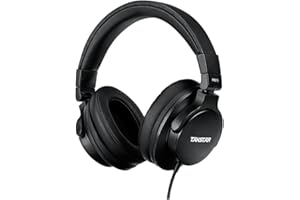 Takstar PRO70 Studio Headphones, Music Headset with 40mm NdFeB Driver, Noise Reduction, 1/4 to 3.5mm Jack, HiFi Stereo Dynamic Wired Headphones for Music Recording and Monitoring Instruments