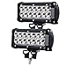 Produktbild LED Arbeitsscheinwerfer, JieHe Led Scheinwerfer 2pcs 36W LED Barre Faro 3600LM Led Zusatzscheinwerfer 12v 12v-36v Spotlight Reflektor Car LED Work Light Auto Arbeitsleuchte Off-road ATV SUV