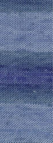 LANA GROSSA Cool Wool Baby Degradé, 504 - Graublau / Hellblau / Jeans / Mittel- / Dunkelblau