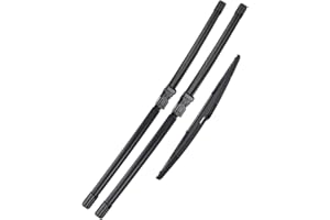 JCAKES Escobilla limpiaparabrisas Para Peugeot 2008 A94 2013 2014 2015 2016 2017 2018 Juego De Limpiaparabrisas Delantero Y Trasero Cepillos Para Parabrisas 26"+16"+12" Parabrisas