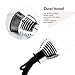 Hair Straightener Brush Electric Heating Ion-Flow Brush Dryer with 3D Air Diffuser Revolutionary Comb-Shaped Teeth Design Dual Voltage Hair Dryer Styler Healthy Drying Tourmaline Ceramic Ionic Eco Friendly Blow Dryer (White)