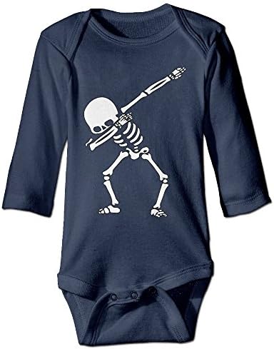 Yesgoodie Dabbing Skeleton DAB Hip Hop Skull Baby Onesies Long Sleeve For Unisex Boys Girls 100% Cotton 24 Months