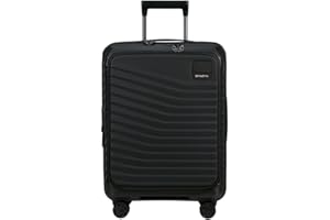 Samsonite Intuo - Spinner S, rozszerzony bagaż podręczny, 55 cm, 42/48 L, czarny (czarny)