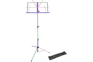 Opus LMS02-MX Lightweight Folding Music Stand with Carrying Bag - Mixed colors