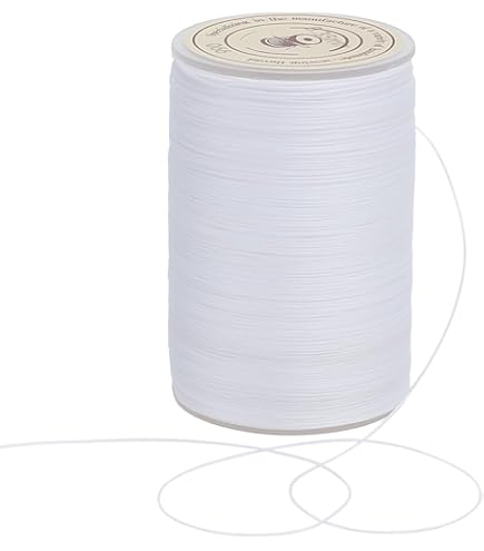 OLYCRAFT 200 M Cordon En Polyester Pailleté Cordon Ciré En Polyester 0.4 Mm Fil à Coudre