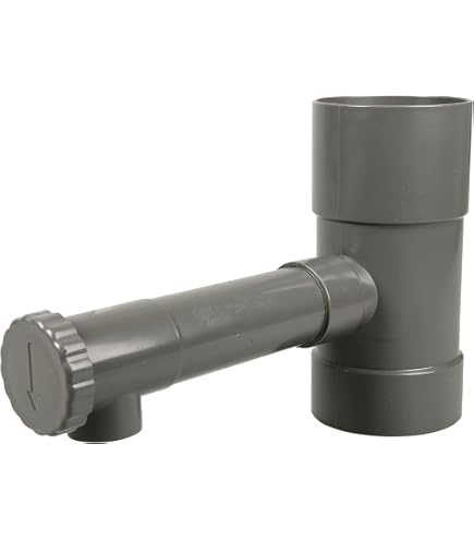 Millto Raccoglitore Acqua Piovana Per Grondaie DN 110 Mm - Con Filtro E Uscita 1'' Per Serbatoio, Marrone