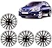 Auto Pearl - Premium Quality Car Full Wheel Cover Caps Black and Silver 14 Inches Press TypeFor - Hyundai Verna RS.1349.00