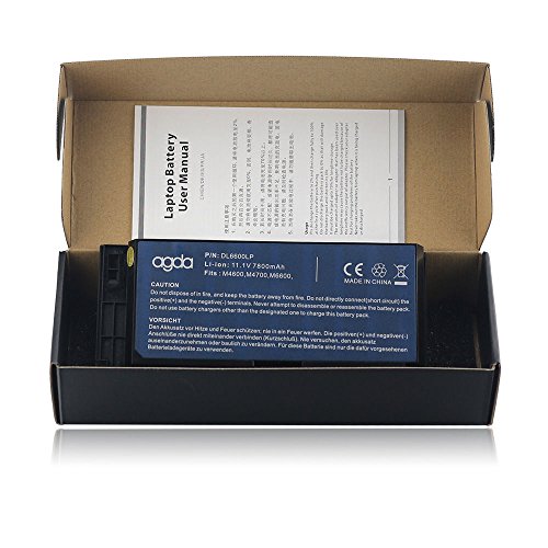 AGDA®Laptop Battery for Dell Precision M4600 M4700 M6600 M6700 0TN1K5 FV993 PG6RC R7PND KJ321 11.1V 7800mah 86WH Black 18 month warranty - 5