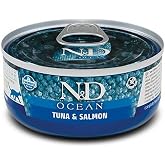 N&D Ocean Fresh Cat Food with Canned Tuna and Salmon, Adult, 70 g