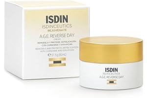 ISDIN Isdinceutics A.G.E Reverse Day (50 ml) | Crème Visage Anti-Âge de Jour à Triple Action | Remodèle l'Ovale du Visage, Combat les Effets de la Glycation et Protège la Peau de la Pollution