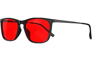 Goiteia 100% Red Blue Light Glasses - Sleep Glasses for Total Blue and Green Light Blocking - Dual AR Coatings-Relieve Eye Strain & Improve Sleep
