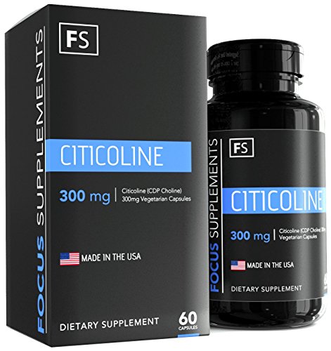 Preisvergleich Produktbild Citicoline - CDP Cholin - 60 - 300mg Kapseln