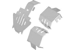 lyrlody RC Chassis Armor Stainless Steel för -4 82056-4 | Rostfritt Stål Skidplatta, Repat Skydd, Enkel Installation, Terränganvändning, Kompatibel med 82056-4