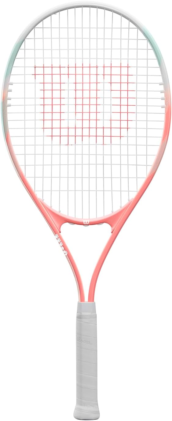 Wilson Raqueta de Tenis Envy XP Lite, con Fundas Stop Shock y Cabeza de Gran Tamaño, Marco Extendido, Golpe Potente y Consistente, Color Coral, Tamaño de Grip 2