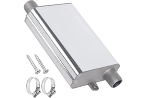 BNGXR Abgasschlauch Schalldämpfer, 24mm Heizung Auspuff Schalldämpfer, Edelstahl Standheizung Schalldämpfer Für Diesel Heizung, Standheizung Edelstahl Auspuff Schalldämpfer für Auto Auspuffanlagen